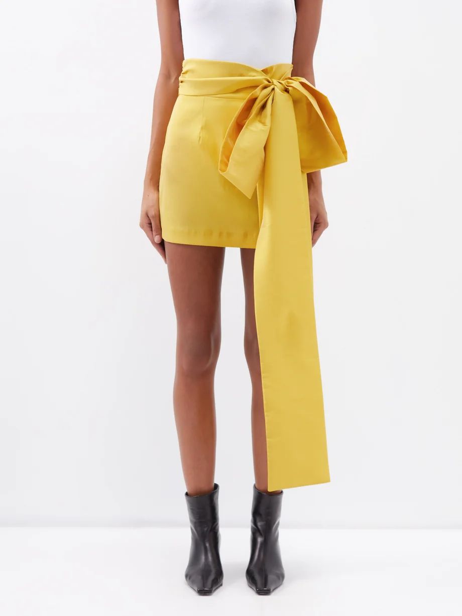 Bernard bow-waist taffeta mini skirt | Matches (US)