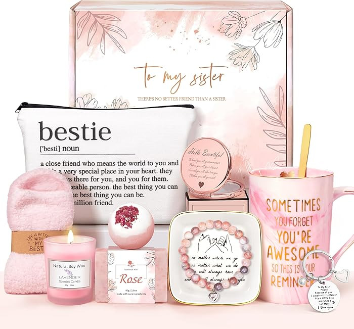 Birthday Gifts For Women Friendship Best Friend Christmas Gifts For Women Sister Bestie Bff - Cof... | Amazon (US)