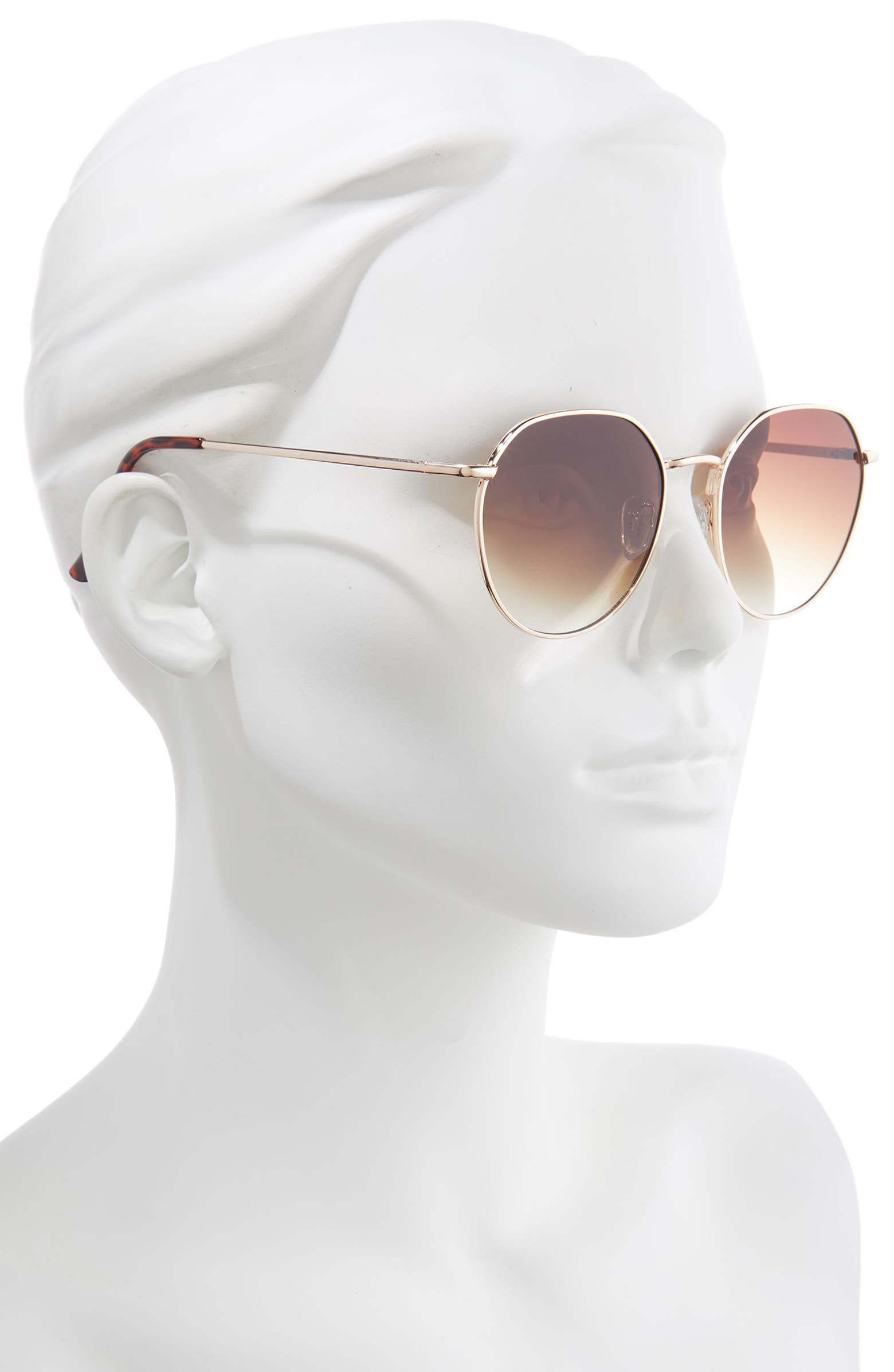 55mm Gradient Round Sunglasses | Nordstrom