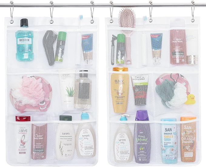 Lifewit Mesh Shower Caddy, 7 Pockets Hanging Shower Organizer with Quick Drying Mesh, Portable Sp... | Amazon (US)