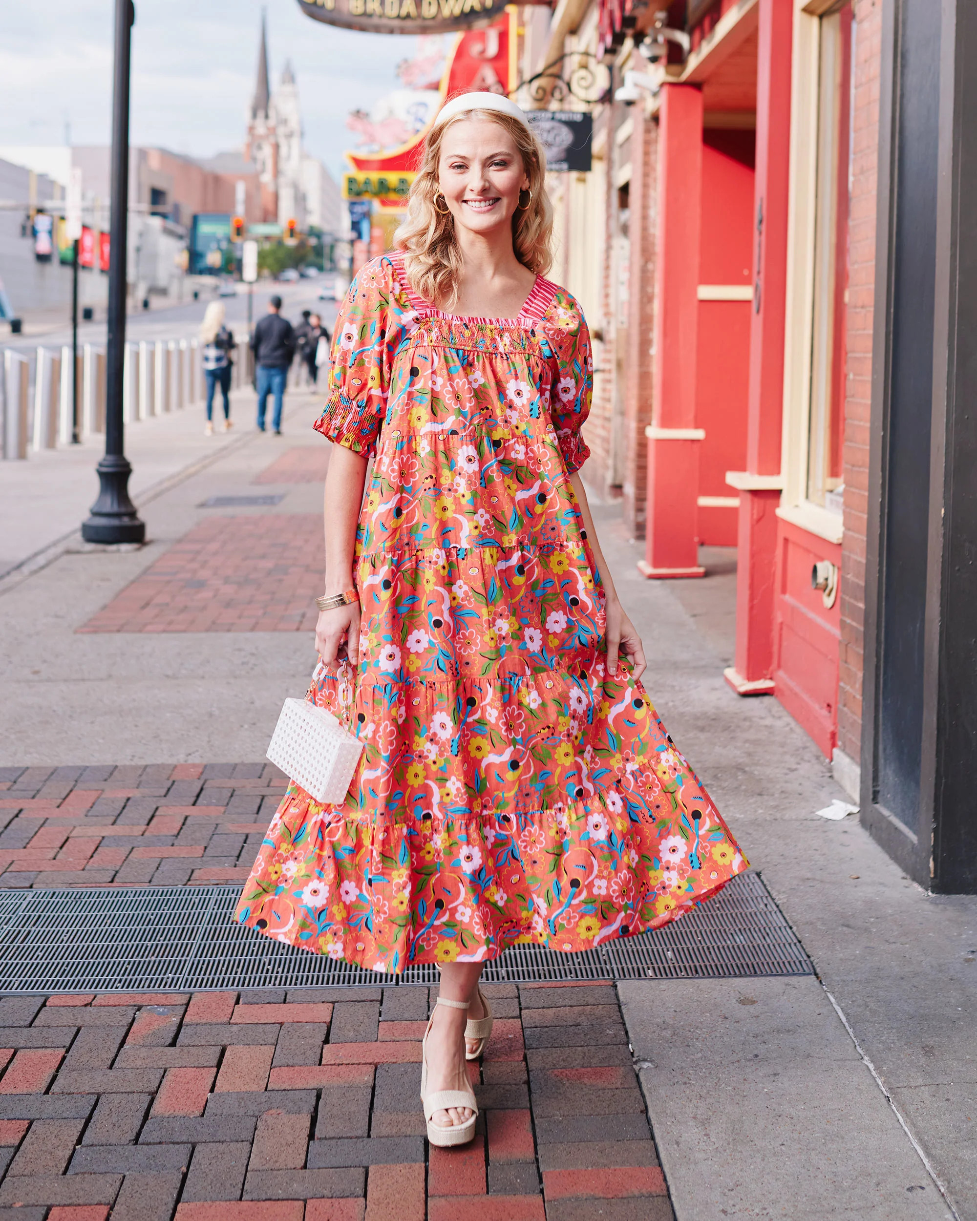 Sold Out Show - The Muse Dress - Peach Cobbler | Printfresh