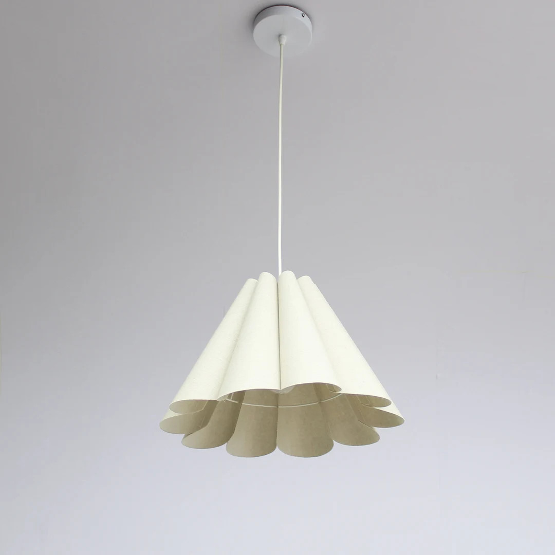 Duzy handmade light burlap ins high quality fabric and acrylic pleated pendant lighting-5# ,custo... | Etsy (US)