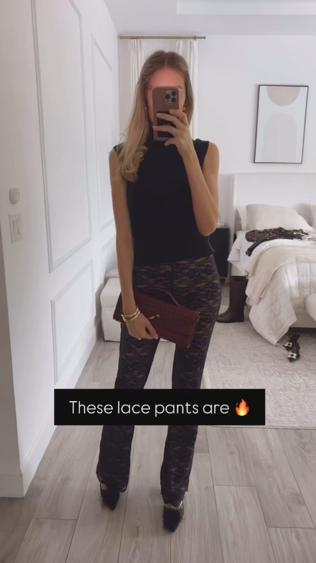 These lace pants are gorgeous and flattering 
Runs tts , wearing a size small 
Date night outfit 
Holiday outfit 
Christmas outfit 


#LTKU #LTKHoliday #LTKootd