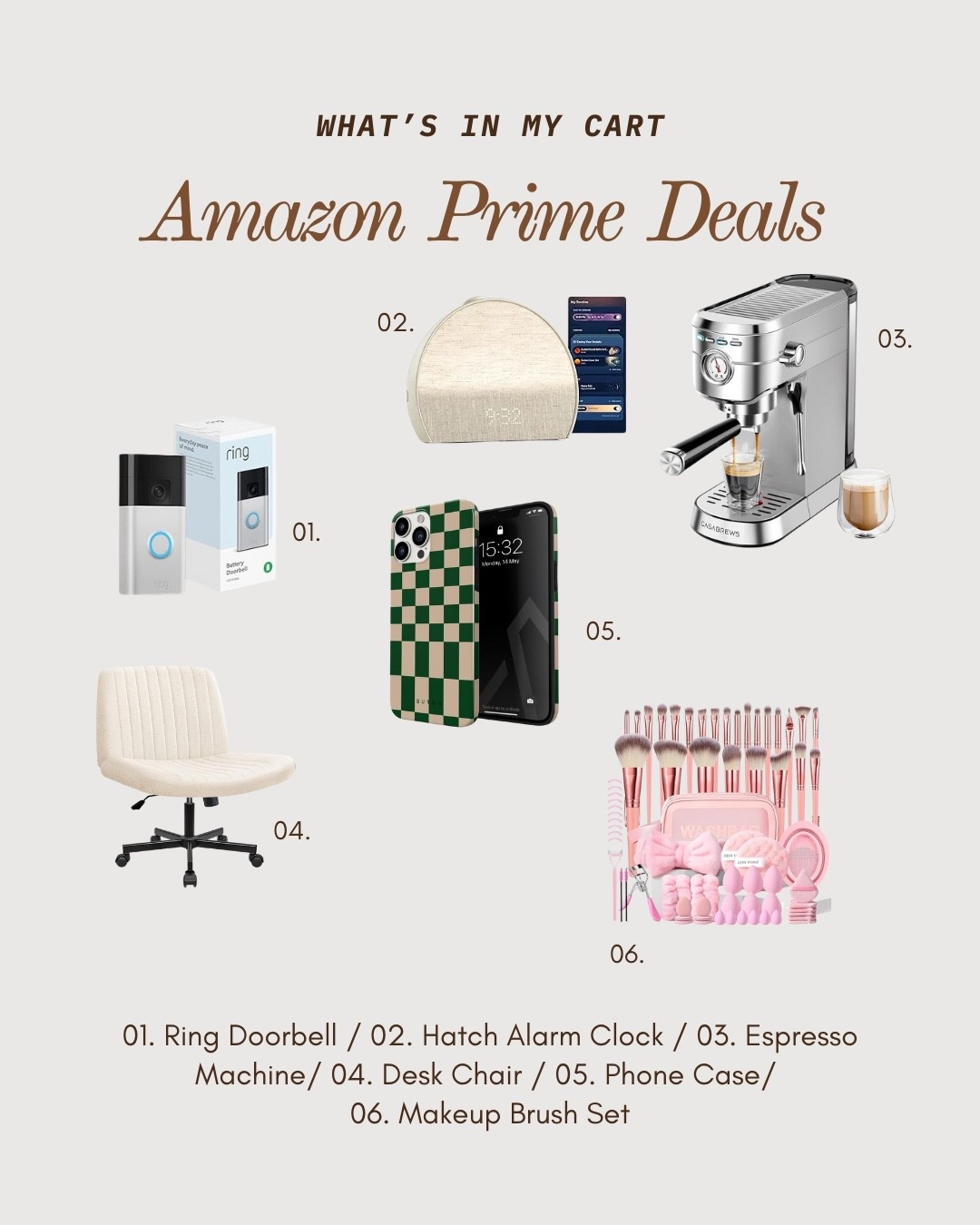 Amazon Prime Day is here and I have a ton of fun goodies in my cart. From kitchenware to desk accessories, here’s what’s in my cart! 

What’s one thing you can’t wait to shop during Prime Day? 

#LTKHome #LTKSaleAlert