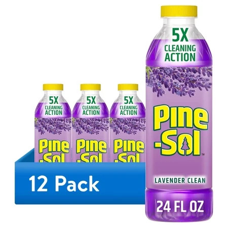 (12 pack) Pine-Sol Multi-Surface Floor Cleaner, Lavender Clean, 24 Fluid Ounces | Walmart (US)