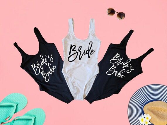 Bride's Babe Swimsuit, Bride Bathing Suit, Future Mrs Swimsuit, Bride Swimwear, Bridesmaid Gift, ... | Etsy (US)