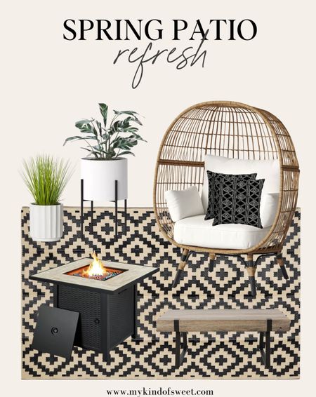 Spring patio refresh // I love this egg chair from Target. Perfect for lounging by the fire on a spring night!

#LTKSeasonal #LTKhome #LTKstyletip