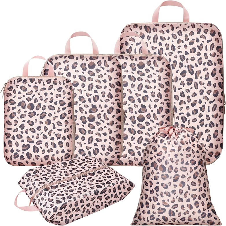 Compression Packing Cubes for Travel, Cambond Luggage Organizers Compression Cubes for Suitcases | Amazon (US)