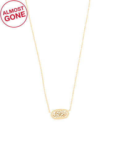 Gold Elisa Filigree Necklace | TJ Maxx