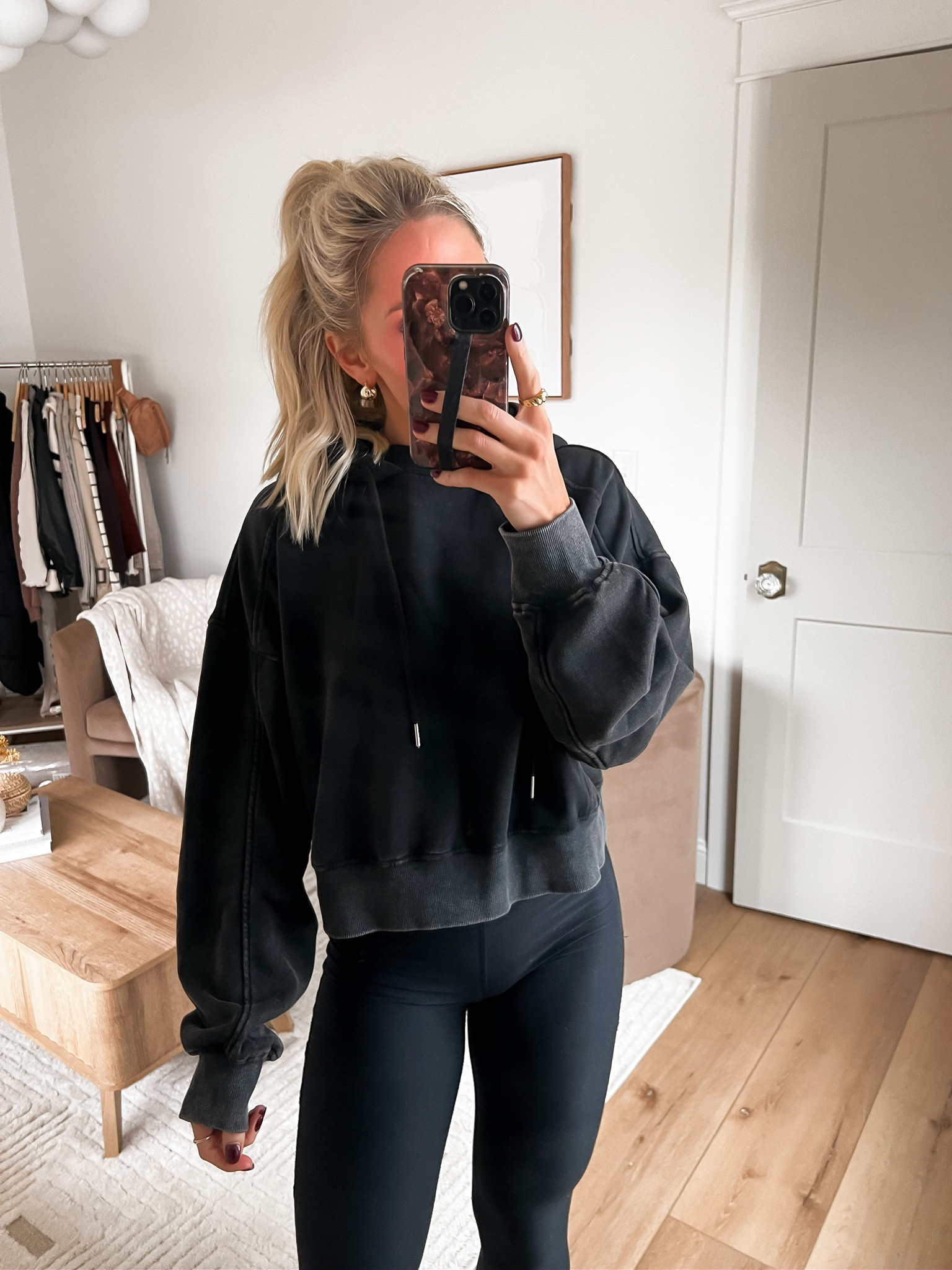 Cozy ✨  Adding some of my favorite black pieces from the season to this post!
Monochromatic is in!!

#LTKSeasonal #LTKfitness #LTKfindsunder50