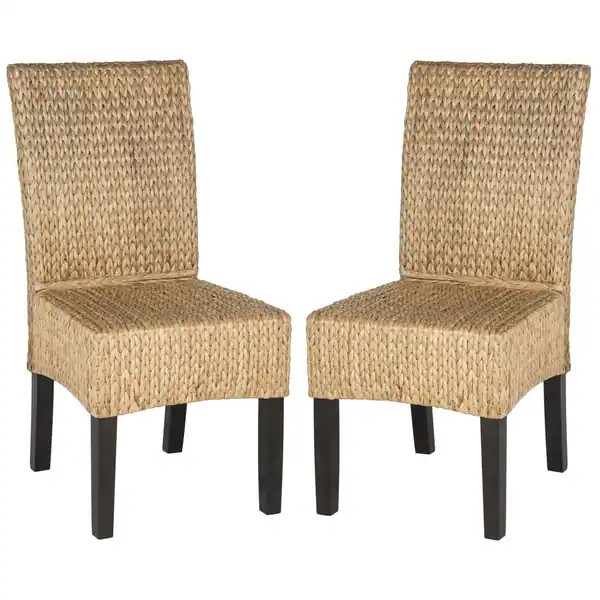 SAFAVIEH Dining Rural Woven Luz Natural Dining Chairs (Set of 2) - 18.1" x 22.8" x 39" - Bed Bath... | Bed Bath & Beyond