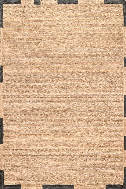 Maui Rosario Jute Braided Natural Rug | Rugs USA
