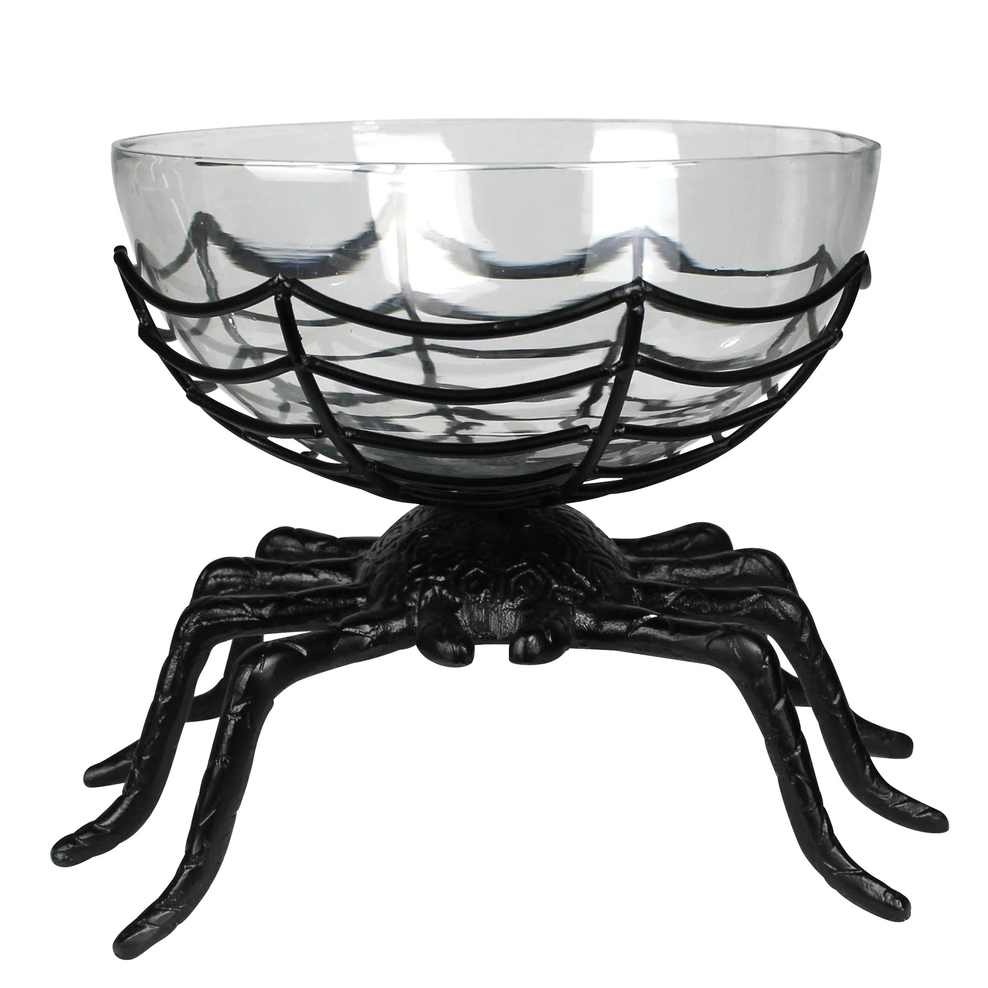 Spider With Glass Bowl, Black | Wayfair North America