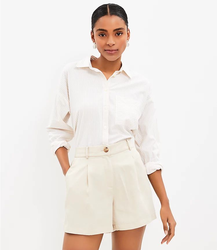 Pleated Shorts in Emory | LOFT