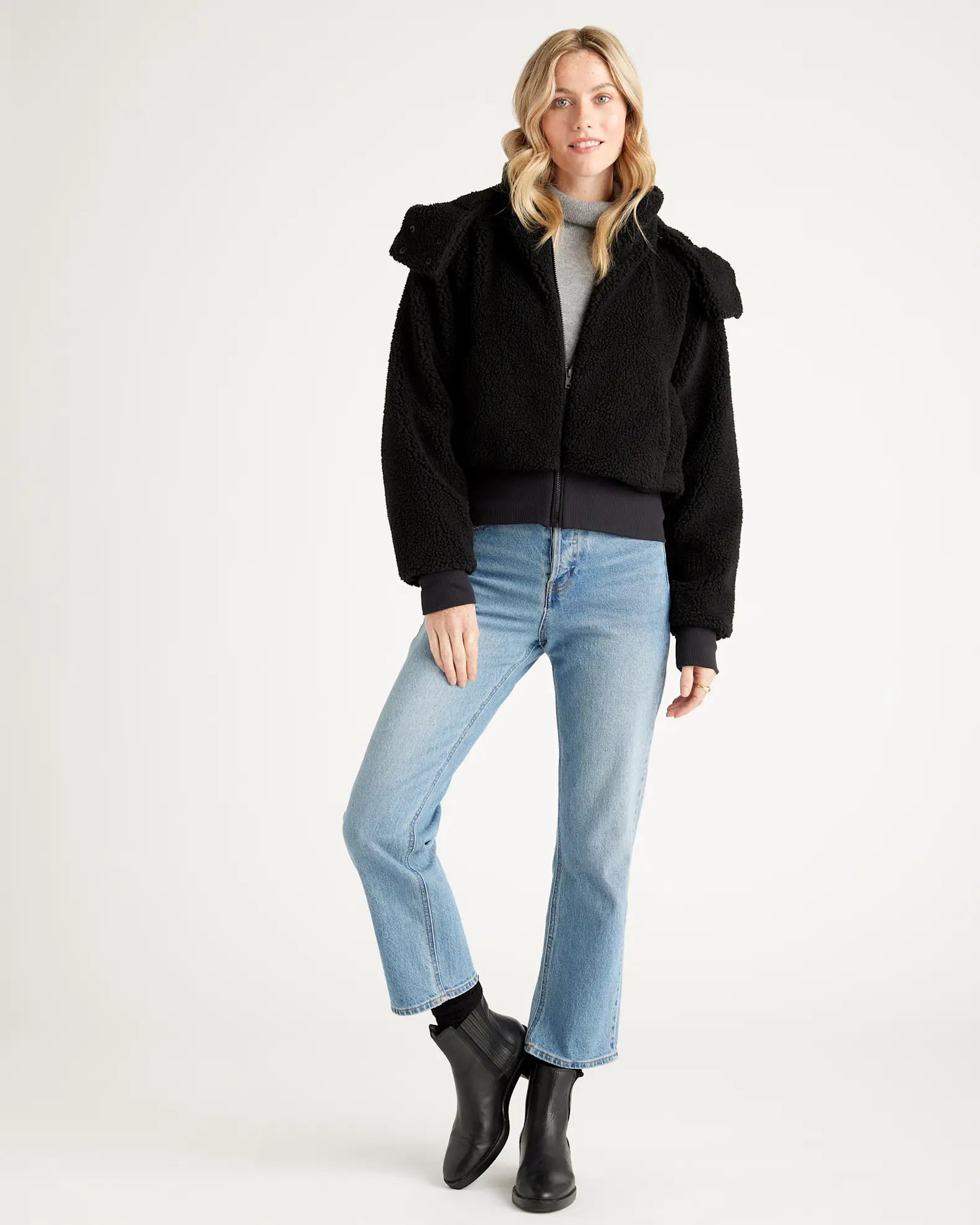 Hooded Sherpa Jacket | Quince