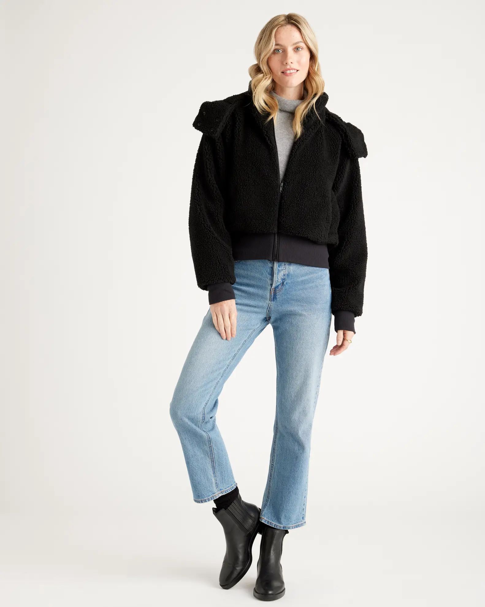 Hooded Sherpa Jacket | Quince