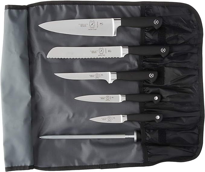 Mercer Culinary Genesis 7-Piece Forged Knife Roll Set | Amazon (US)