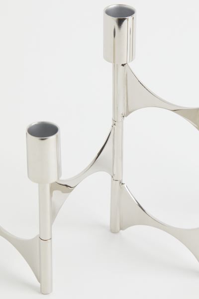 Metal Candle Holder - Silver-colored - Home All | H&M US | H&M (US + CA)