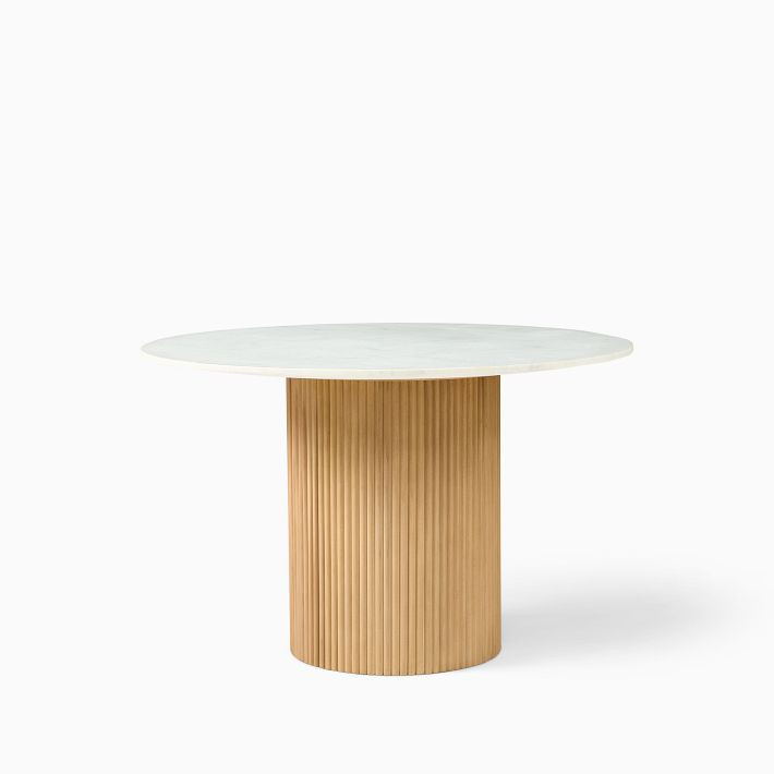 Ellington Marble Round Dining Table (48") | West Elm (US)