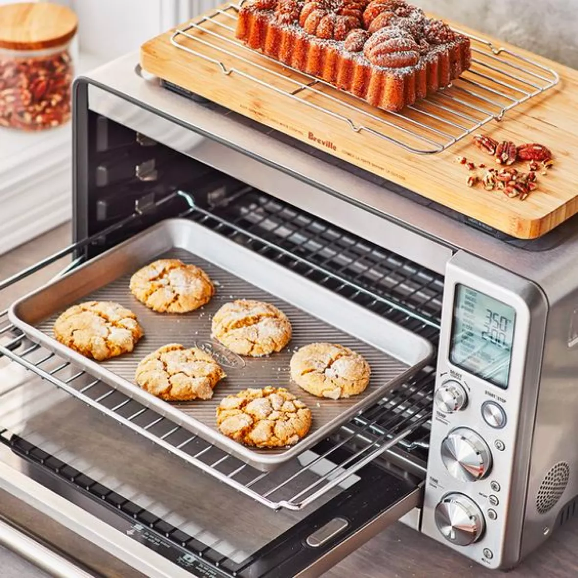 Breville the Smart Oven with Element IQ Convection Countertop Toaster Oven  | Brushed Stainless Steel
