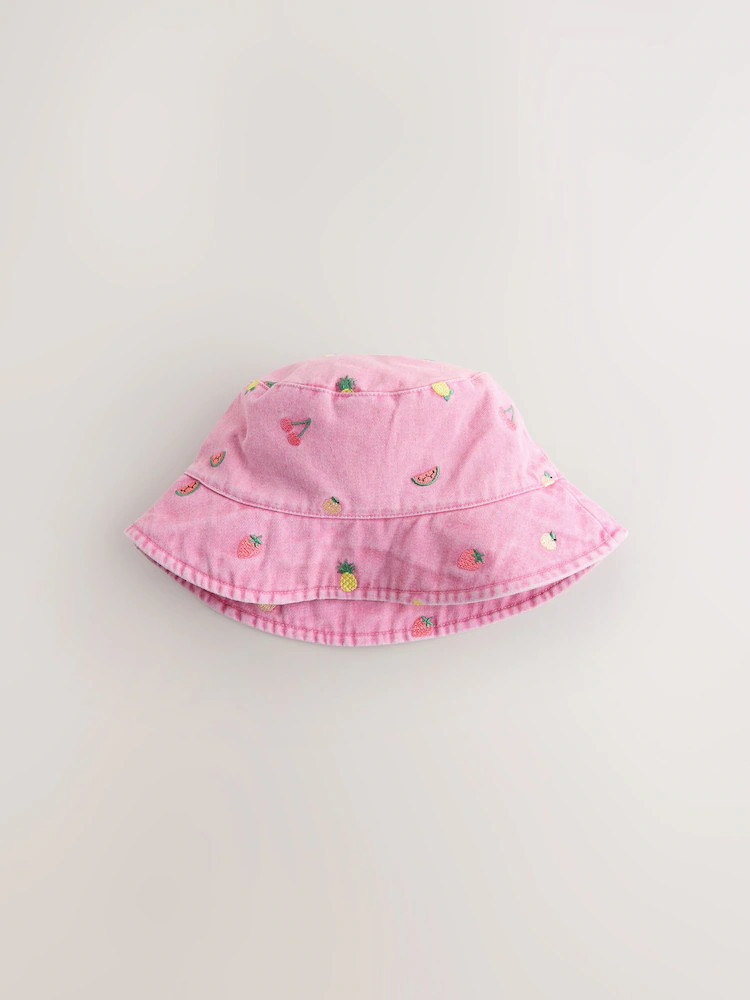 Pink Fruit Bucket Hat (3mths-16yrs) | Next US