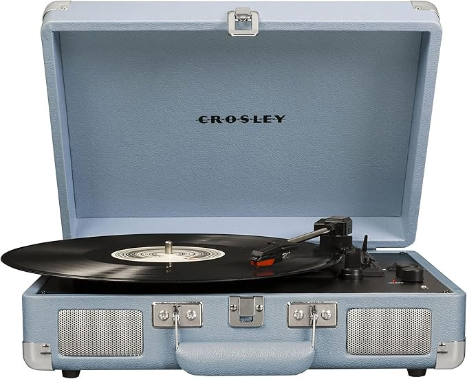 Crosley CR8005F-TN Cruiser Plus Vintage 3-Speed Bluetooth in/Out Suitcase Vinyl Record Player Tur... | Amazon (US)