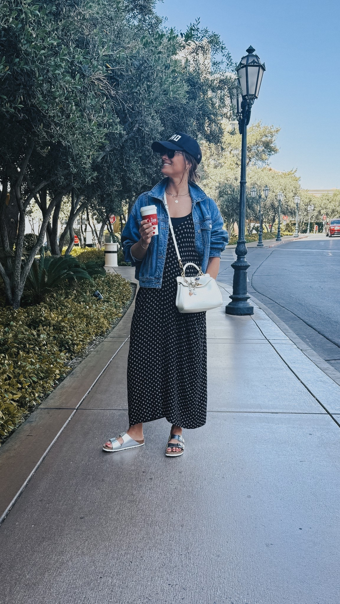 Perfect spring/summer outfit ❤️! 

#ootd #outfitstyle #maxidress #maxiskirt #denimjacket #luxpurses #vacation #vaca 

#LTKSeasonal #LTKShoeCrush #LTKTravel