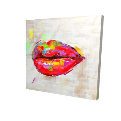 Colorful Lips - Livingroom Beauty Canvas for Home Decor | Wayfair North America