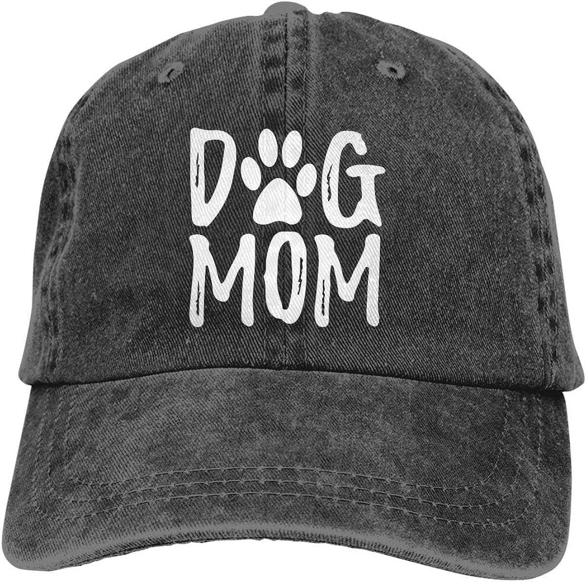 OASCUVER Denim Fabric Adjustable Dog Mom Hat Fashion Distressed Baseball Cap for Women | Amazon (US)