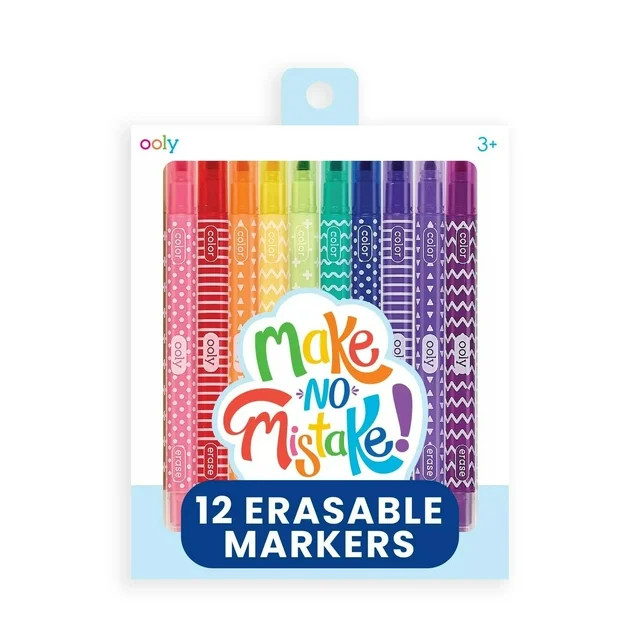 OOLY Make No Mistake Erasable Markers, Set of 12 | Walmart (US)