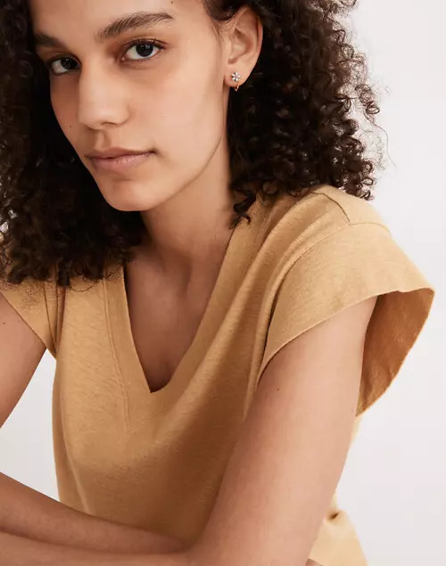 Seed Bead Daisy Chain Huggie Hoop Earrings | Madewell