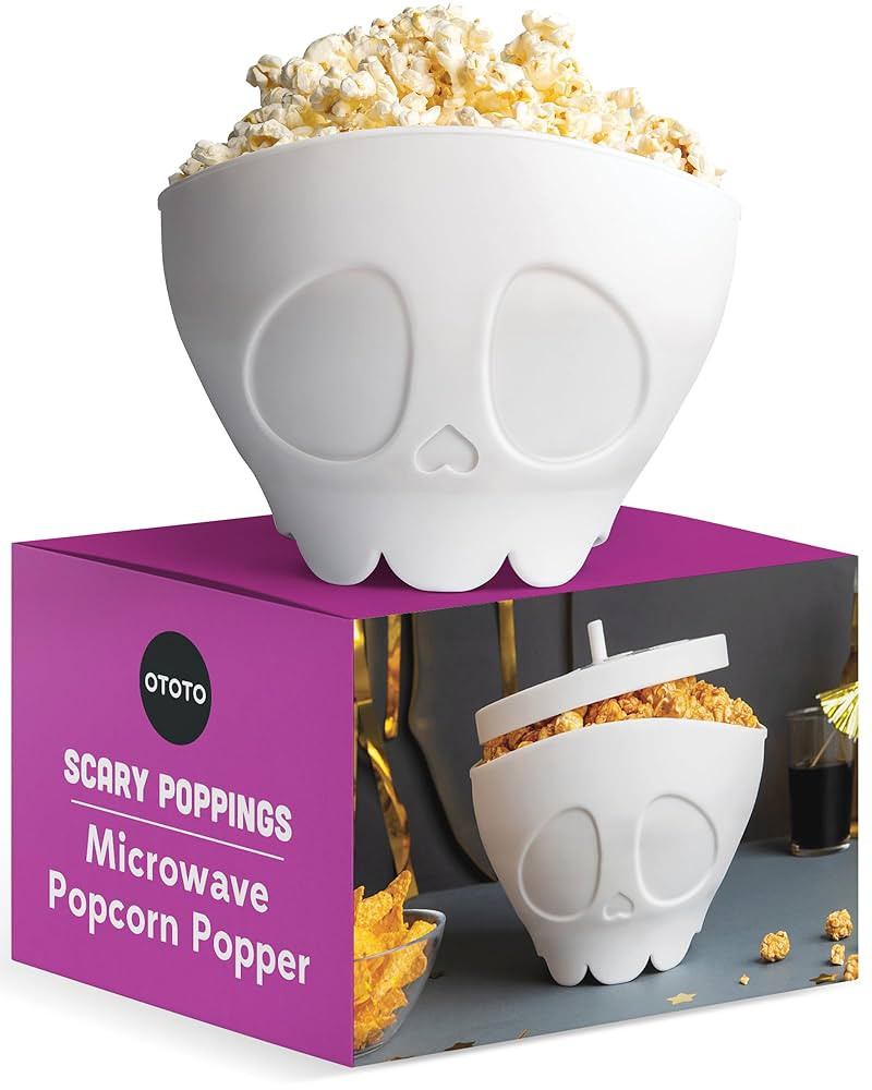 OTOTO New Scary Poppings Microwave Popcorn Popper - Gothic Popcorn Microwave Popper, Silicone Mic... | Amazon (US)