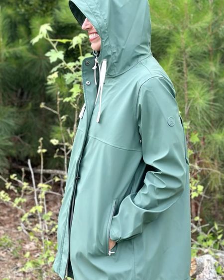 Tanta Rain jackets and bags comes in so many fun colors. Made from beautiful fabrics. The hood really protects your hair nicely and keeps you dry. #ad #tantawear 

#LTKVideo #LTKStyleTip #LTKItBag