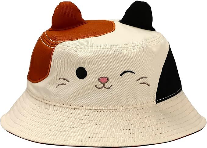 Squishmallows Cam The Cat Inspired Bucket Hat Off-White | Amazon (US)