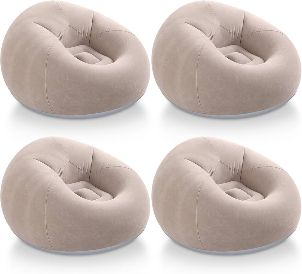 Inflatable Bean Bag Chairs Outdoor Blow up Camping Chairs Inflatable Lazy Sofa Folding Portable B... | Amazon (US)
