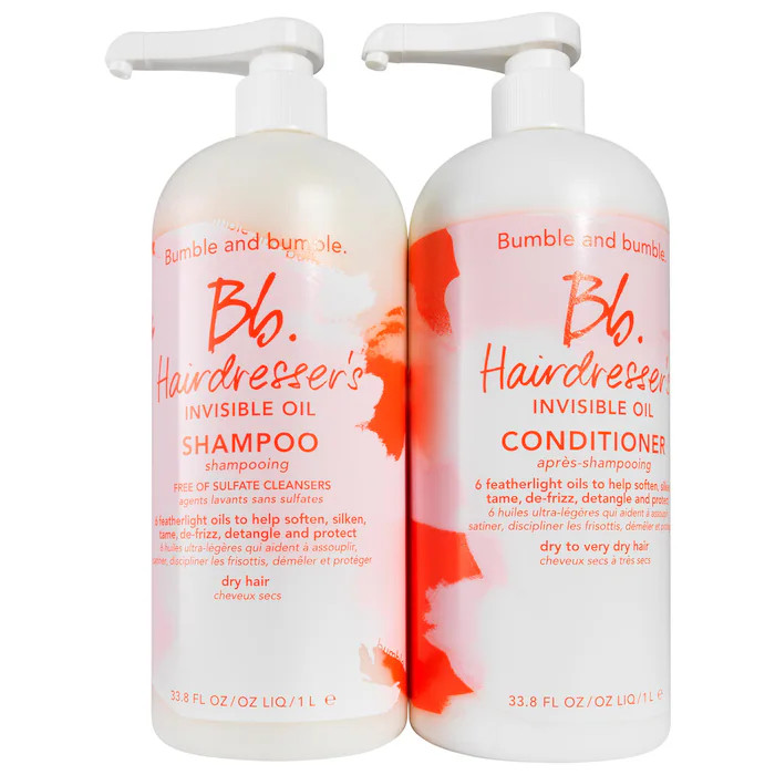 Hairdresser's Invisible Oil Shampoo and Conditioner Liter Duo - Bumble and bumble | Sephora | Sephora (US)