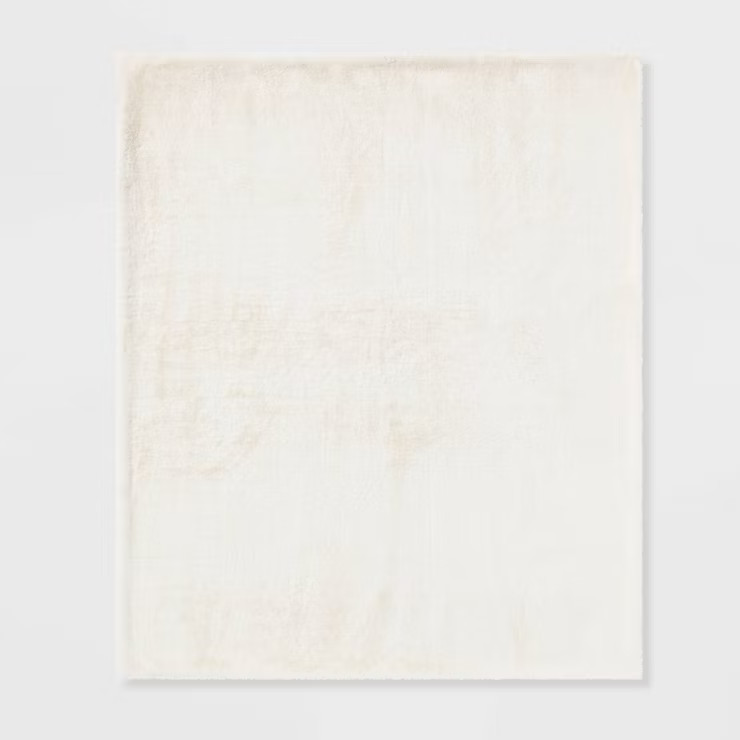 Faux Rabbit Fur Throw Blanket - Threshold™ | Target