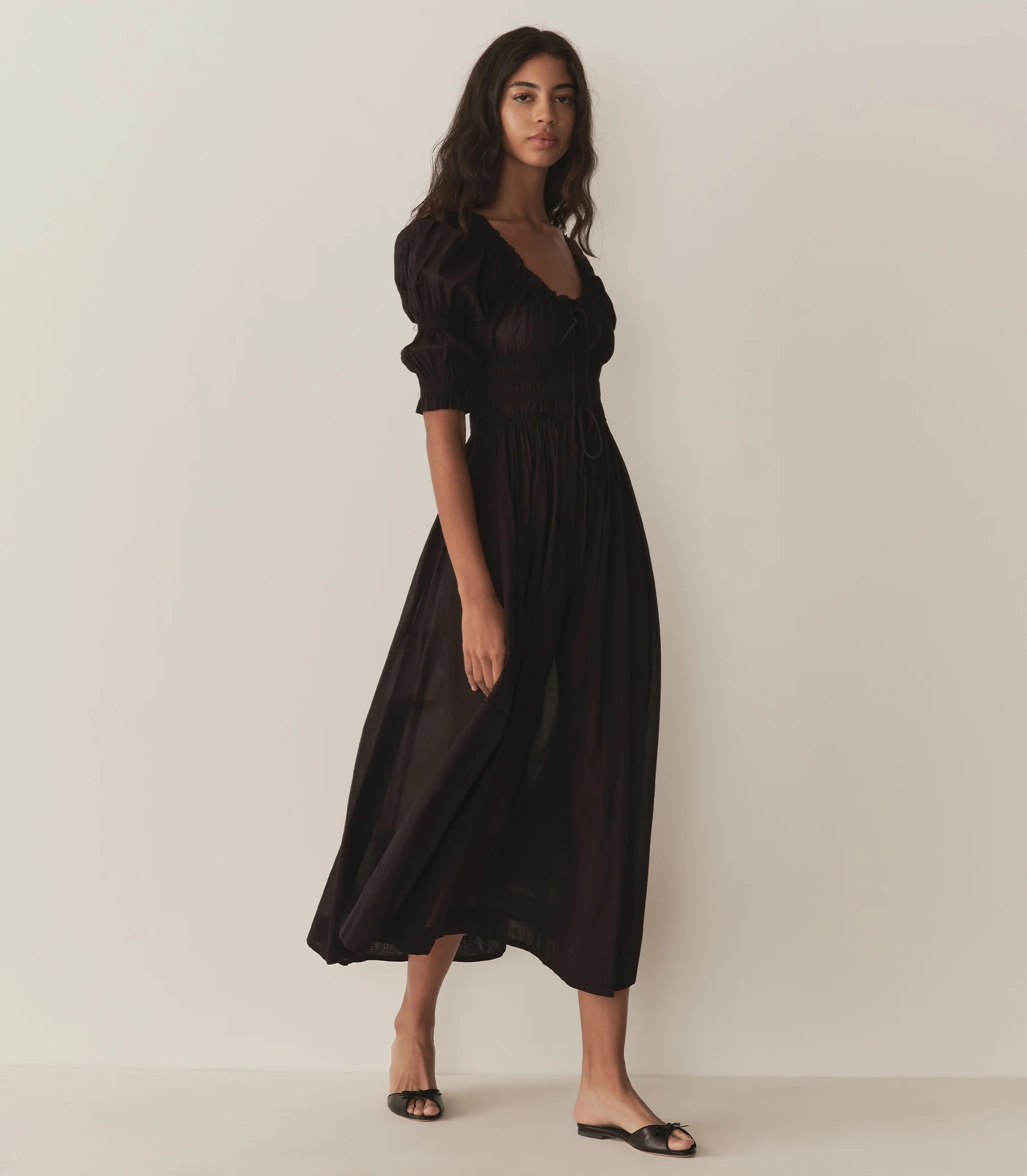 Ischia Dress - Black | DÔEN | DOEN