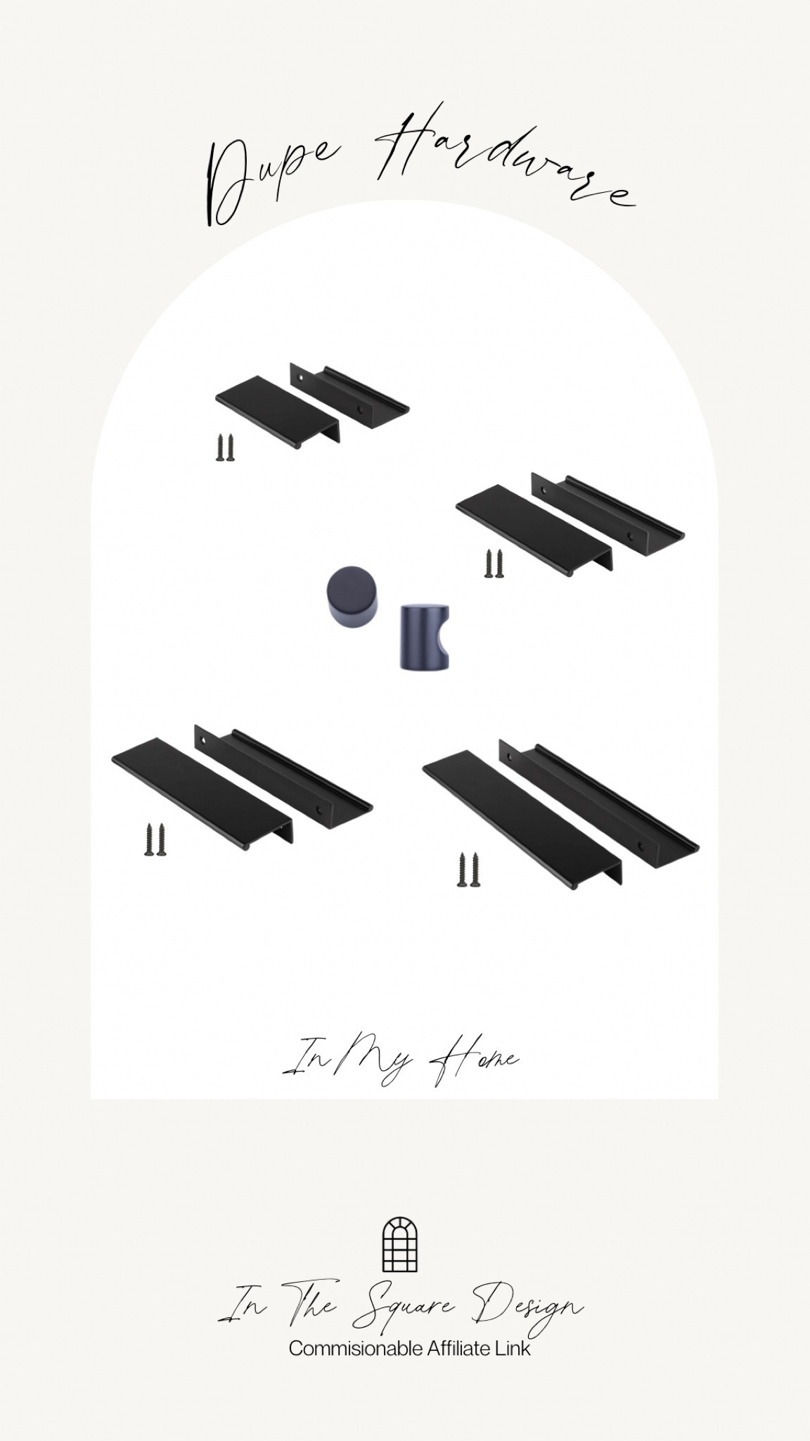 Dupe alert! Cabinet hardware

Black modern hardware, black cabinet knobs, Amazon home, rejuvenation, modern handles, modern knobs 



#LTKfindsunder100 #LTKfindsunder50 #LTKhome