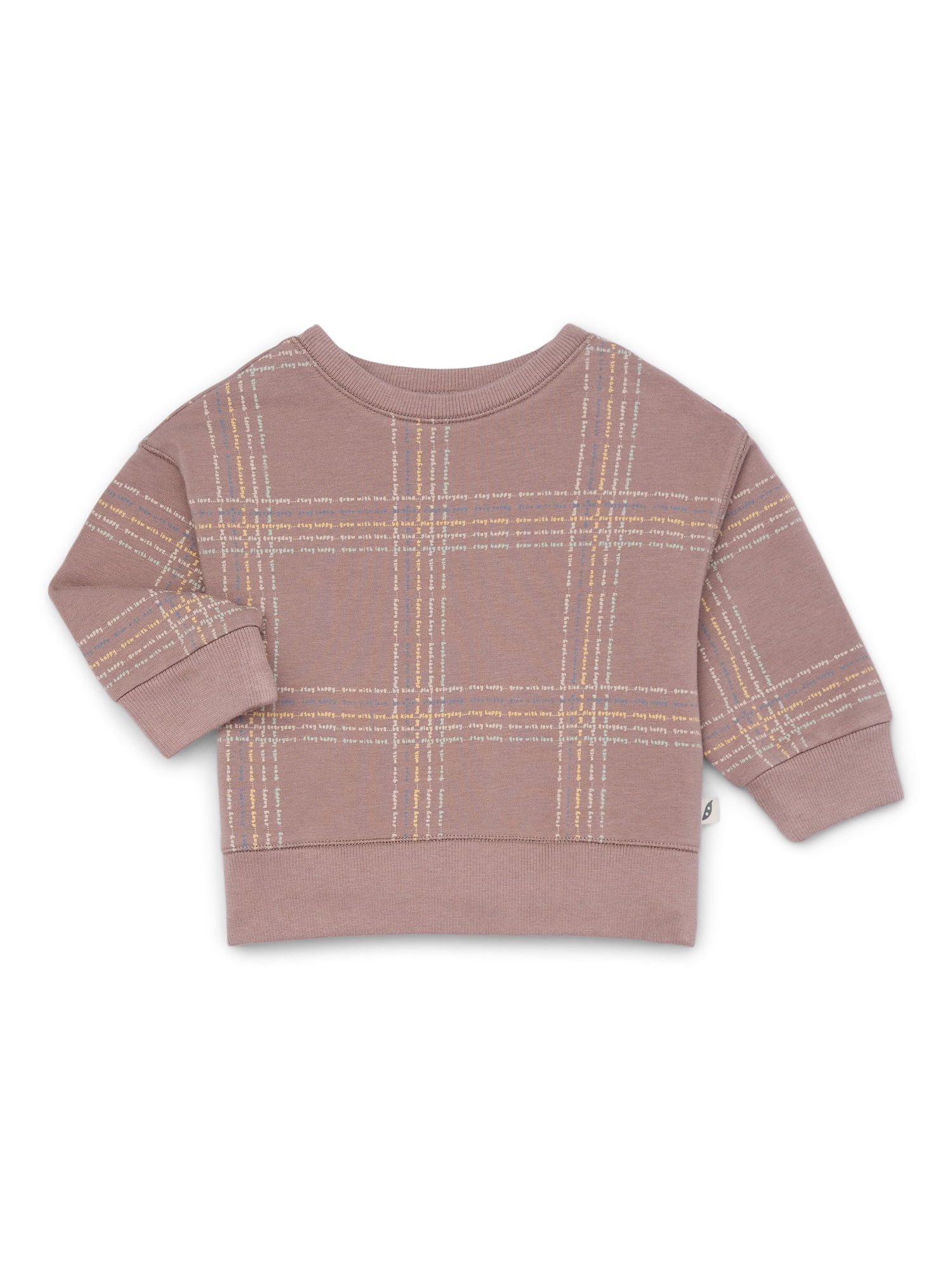 easy-peasy Baby Long Sleeve French Terry Crewneck Sweatshirt, Sizes 0-24 Months | Walmart (US)