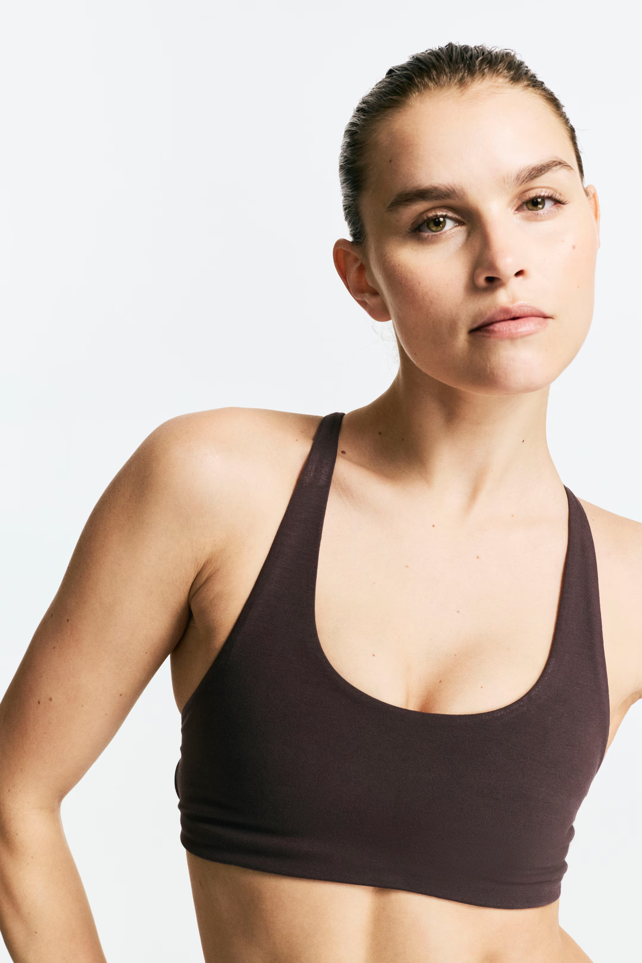 - Sport-BH mit SoftMove™ Light Support - Braun - Ladies | H&M AT | H&M (DE, AT, CH, NL, FI)