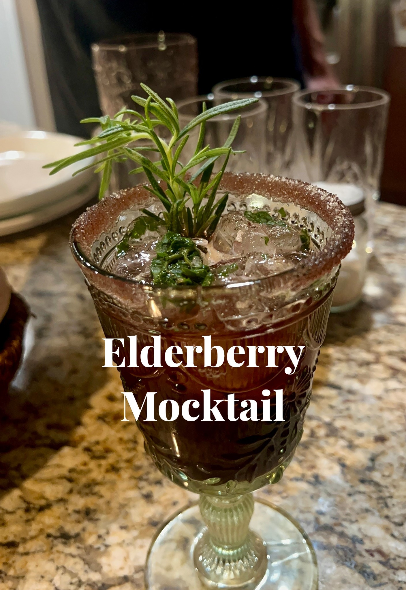 My favorite holiday drink recipe I’ve ever created! My family loves it and requests it almost every special occasion. Elderberry mocktail (can be made into a cocktail).

Here’s my recipe:

1 oz Elderberry Syrup (homemade recipe a few videos back) 
1 oz organic lemon juice 
Sparkling water 
Fresh organic mint leaves 
A sprig of Rosemary 

If you’re wanting to make it a cocktail, just add 1 1/2 oz of Vodka. 

It’s delicious!

#LTKHome #LTKHoliday #LTKfoodie