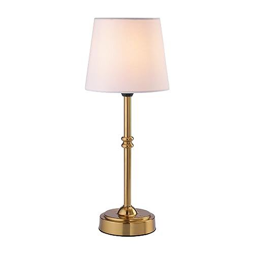 O’Bright Seraph - Cordless LED Table Lamp with Dimmer, Built-in Rechargeable Battery, 3-Level Brightness, Patio Table Lamp, Bedside Night Lamp, Ambient Light for Restaurant, Antique Brass | Amazon (US)