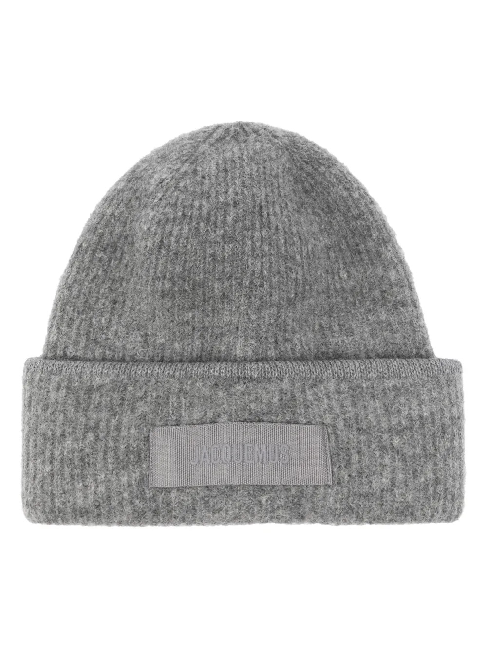 Jacquemus Le Bonnet Gros Grain Beanie | Grey | FARFETCH | Farfetch Global