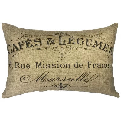 Cafe Linen Lumbar Pillow | Wayfair North America
