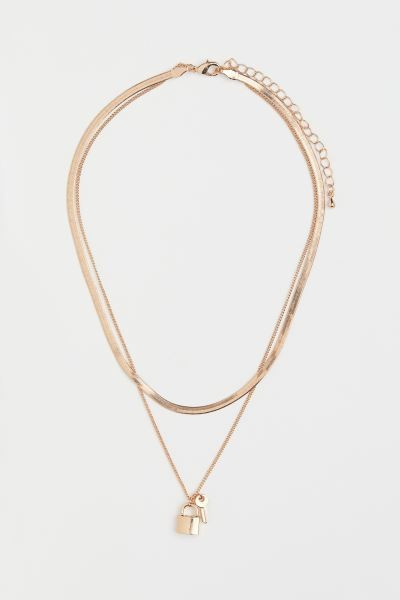 Zweireihige Kette mit Anhängern | H&M (DE, AT, CH, NL, FI)