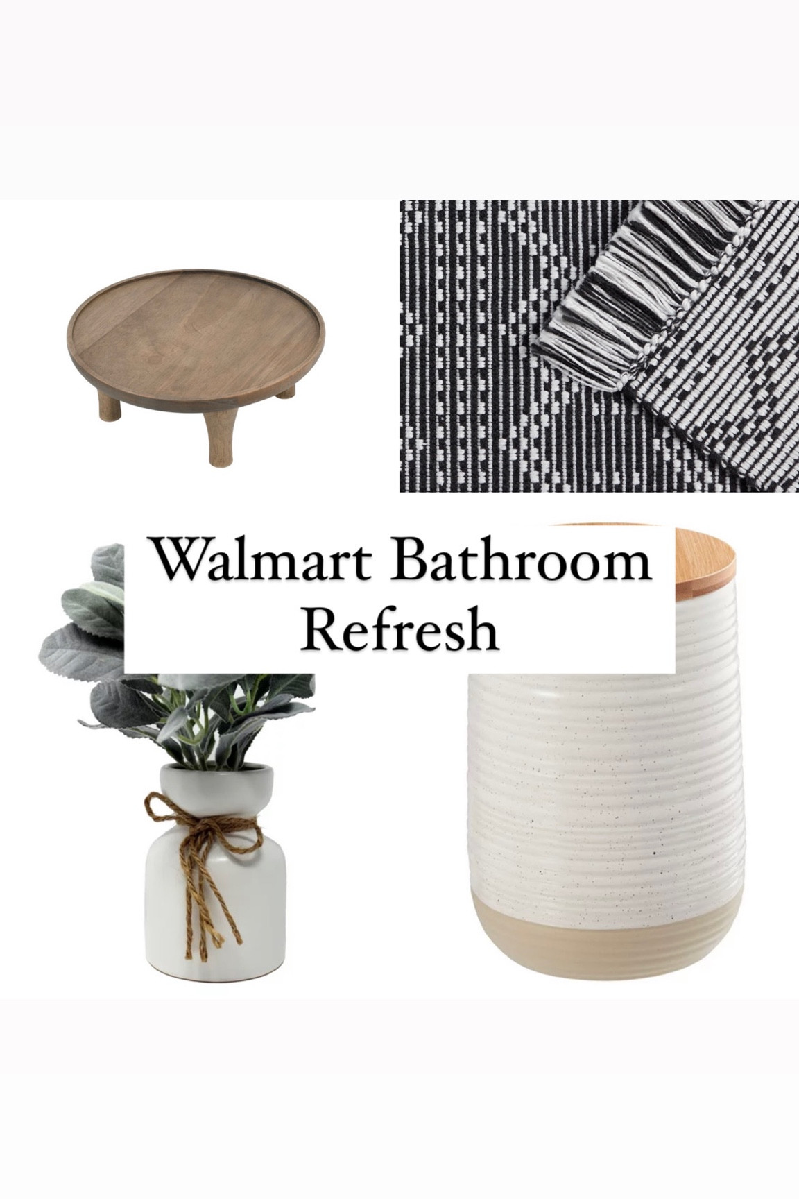 Styled my bathroom with some new goodies from Walmart! What’s your favorite part?!

#LTKunder50 #LTKhome #LTKFind