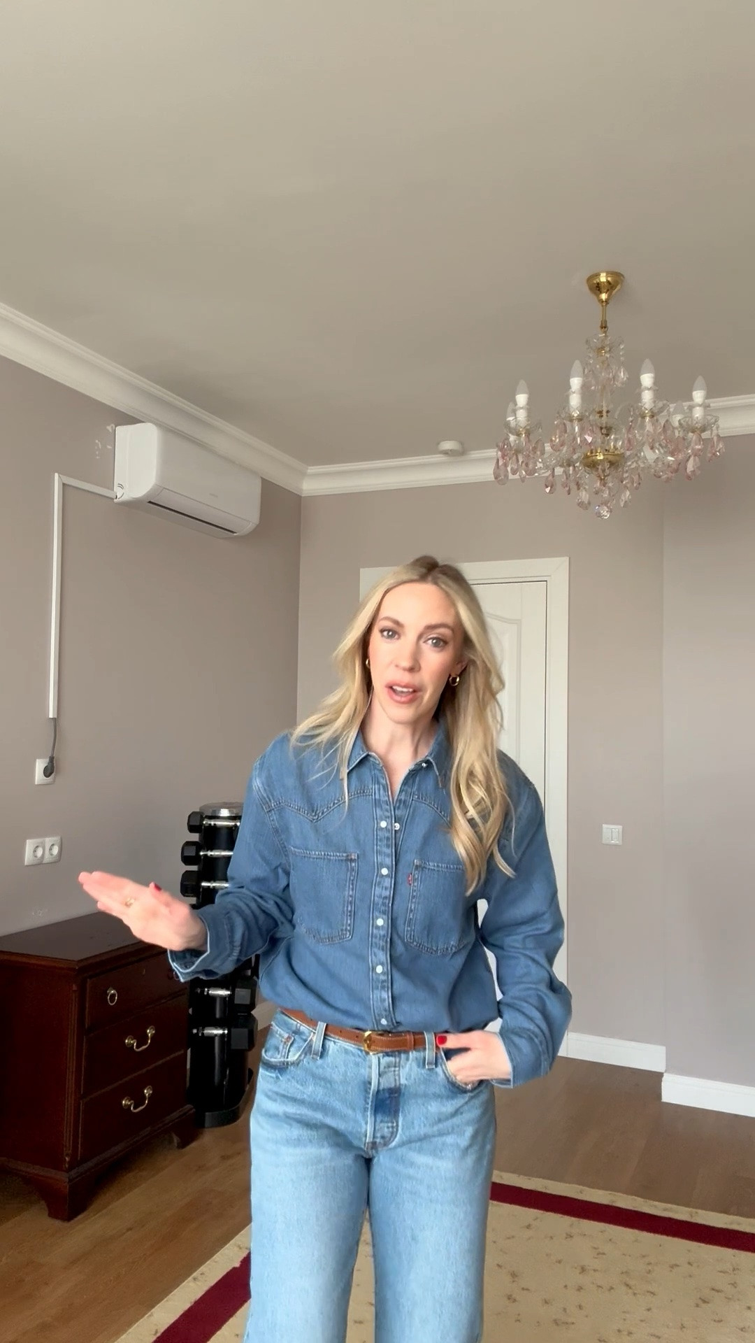 @levi western denim shirt on sale under $55 - love the metal tip detail on the collar!

#LTKSaleAlert #LTKSeasonal #LTKOver40