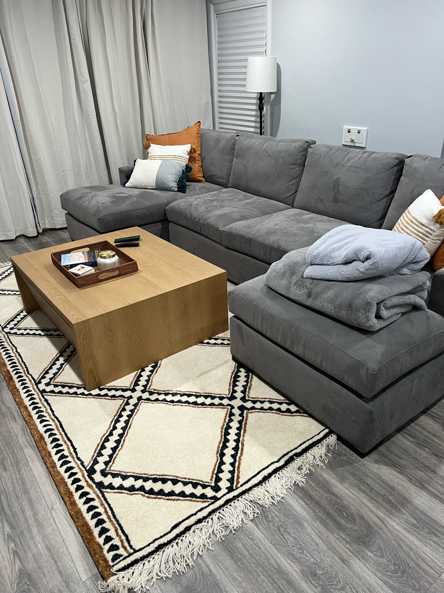 Best sectional & will be the best basement couch! Other couch comes in December ;) 

#LTKhome #LTKfamily #LTKHoliday