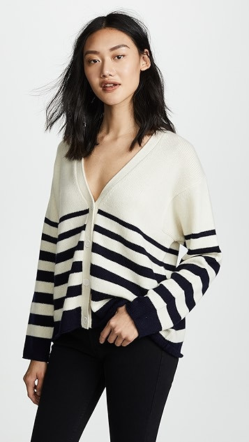 Graduated Stripe Cashmere Cardigan | Shopbop